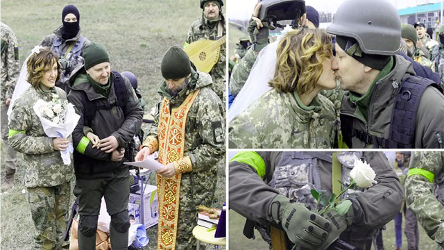 বিয়ের বন্ধনে আবদ্ধ ২ সৈন্য। ছবি সংগৃহীত