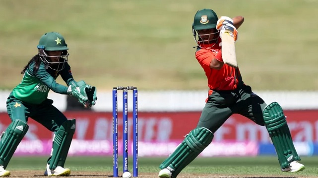 বাংলাদেশের হয়ে সর্বোচ্চ ৭১ রান করেছেন ফারজানা হক। ছবি: আইসিসি